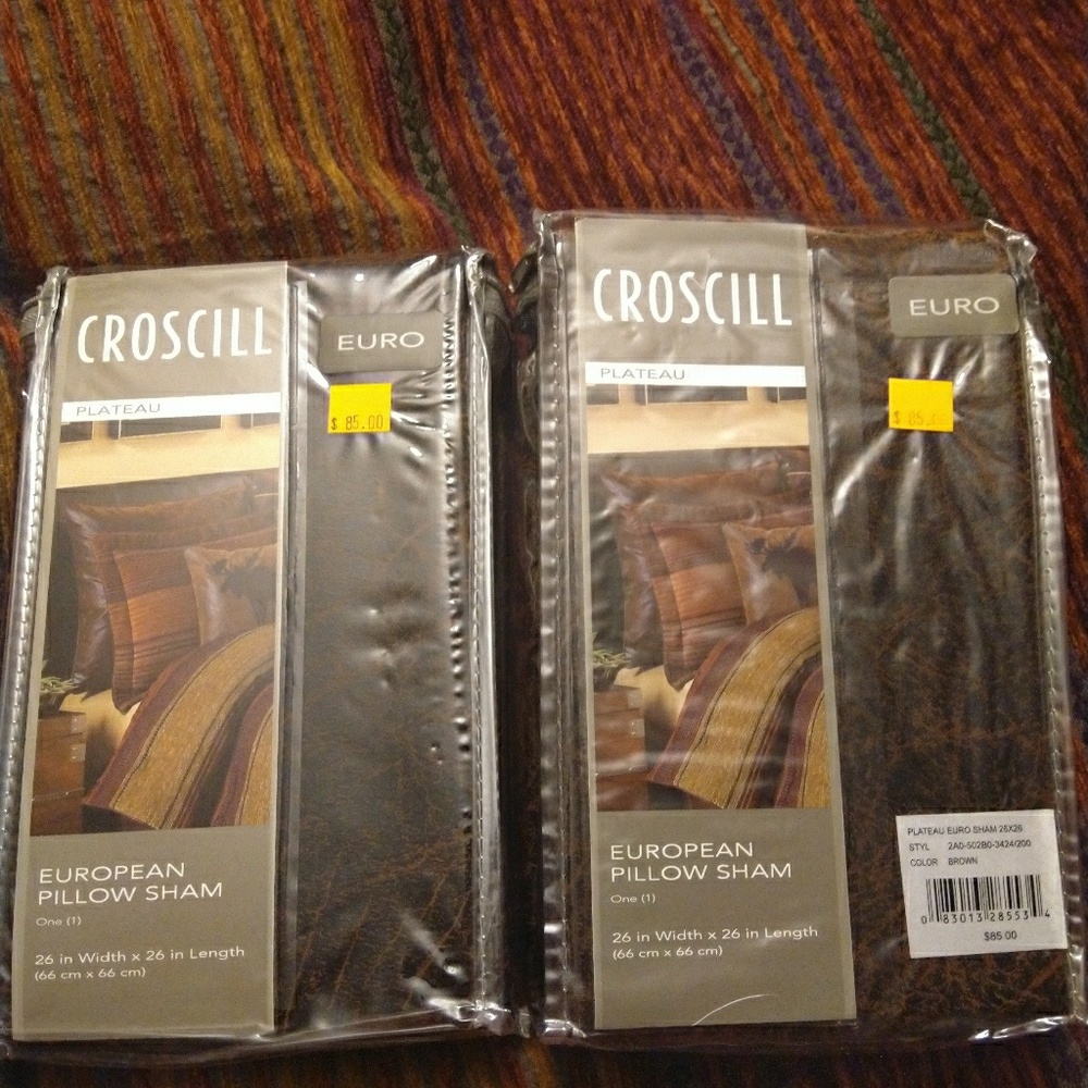 Croscill Plateau Euro Shams (set of 2)